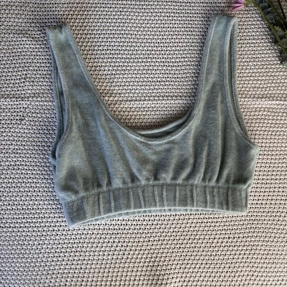 Zara Plush Soft Crop Top - Picture 2 of 5